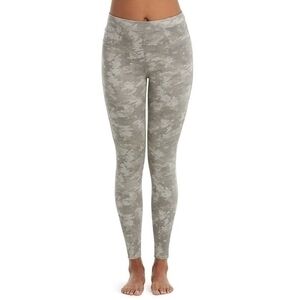 Spanx Stone Wash Camo Ankle Jeanish Leggings Camouflage Pull On Compression Pant